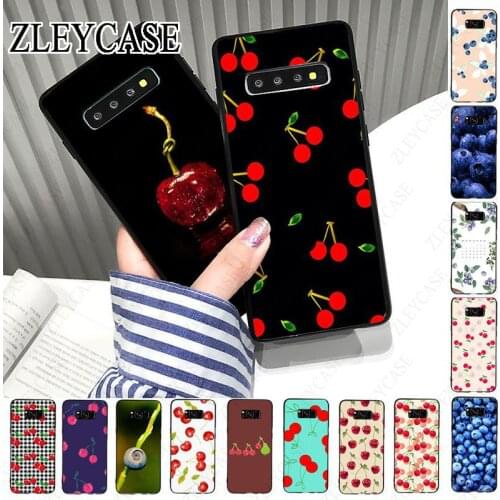 Lovely fruit blueberry cherry Phone Case For samsung galaxy s10plus s10e s10lite s9 s8plus s20plus s7 s6edge s20ultra case Cover
