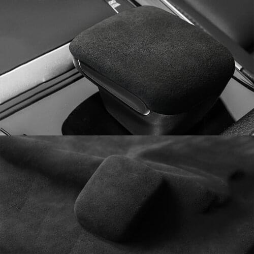 For Mercedes Benz GLB Class glb180 glb200 20201pcs Alcantara Turn fur Car Gear Shift Knob Cover Sticker Auto Interior Decals