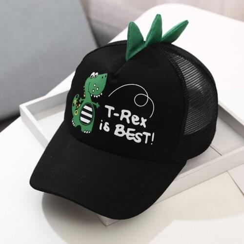 Kids Baby Boy Girls Hat Dinosaur Embroidered Cap Fashion Baseball Caps Summer Beach Sun Peaked Hat Adjustable Hats Gorras Кепка