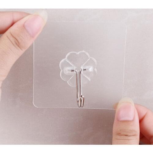 20/10/5/1Pcs Practical Strong Home Kitchen Hooks Bathroom Storage Hooks Transparent Suction Cup Sticker Wall Hooks Hanger