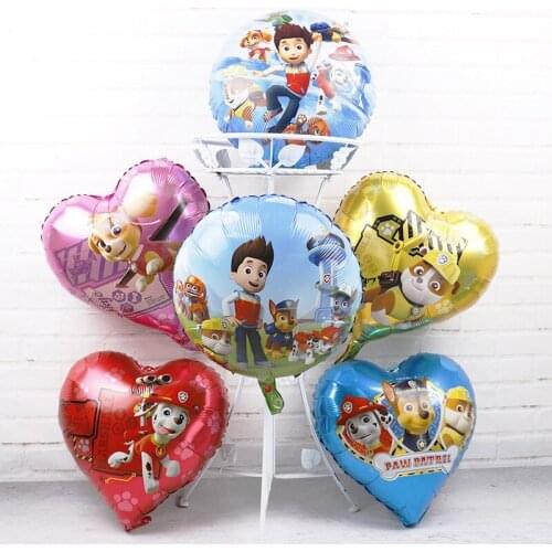 PAW PATROL Aluminum Film Balloon Set Ryder Skye Birthday Party Balloon Spin Master Background Decoration Balloon Childrens Toy