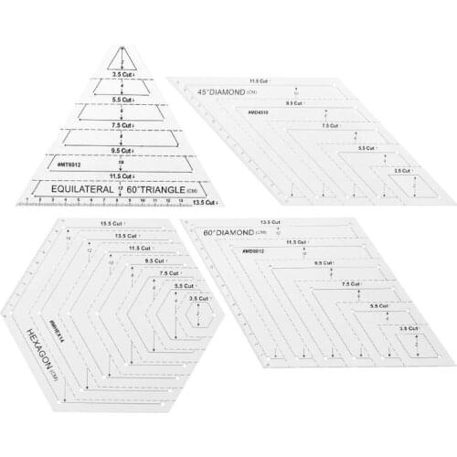 Acrylic Patchwork Craft Quilting Ruler Cutting Rulers DIY Home Sewing Tools Quilt Quilting Patchwork Rulers regua para patchwork