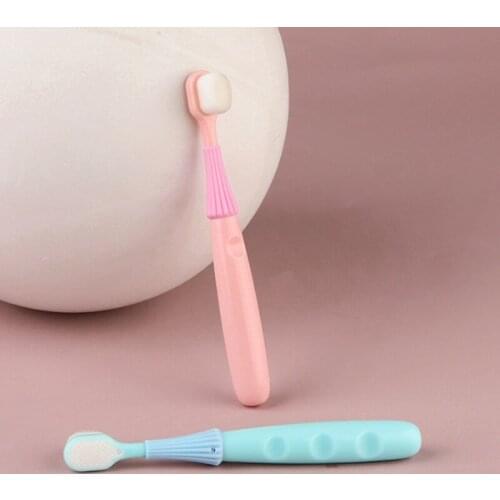 2pcs/lot Small Umbrella Baby Infant Soft Toothbrush Portable Single 2-6 Years Old