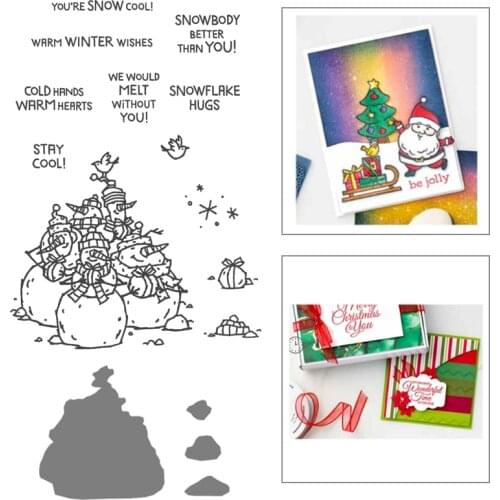 SNOWBODY Cutting Metal Dies Scrapbooking New Arrival Metal Die Cutters for Scrapbooking Christmas Stencils for Decoration