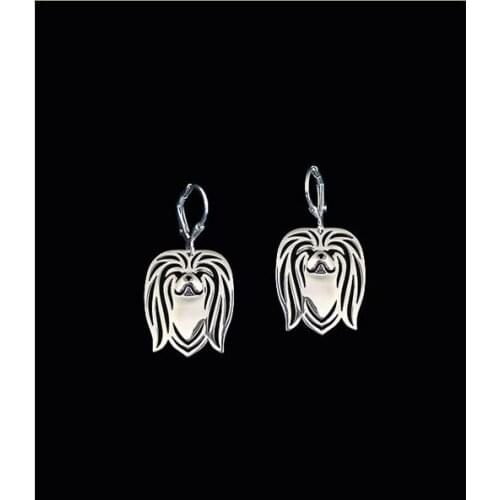 Drop Shipping-Pekingese Earrings