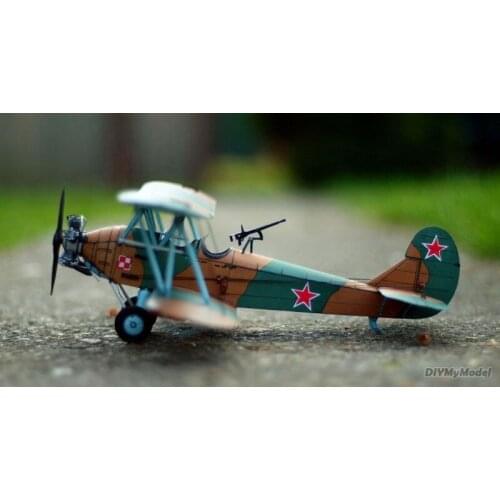 DIYMyModeI Po-2 wave-2 reconnaissance gun calibrator DIY Handcraft Paper Model KIT Handmade Toy Puzzles Gift Movie props