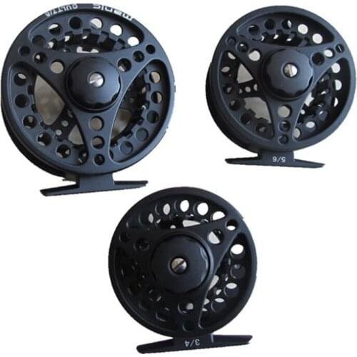 Fly Fishing All-Metal Pressure Casting Bearing Gapless Wire Wheel Line Reel Fishing Wheel Spinning Tackle 3/4