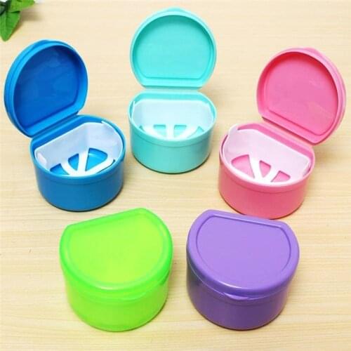 1Pcs Dental Orthodontic Retainer Denture Storage Case Box Mouthguard Container Drop Shipping