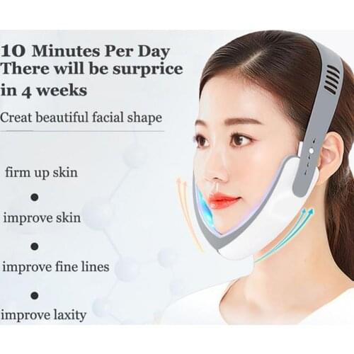 Thin Face Massager V Face Lifting Masseger Vibration Light Therapy Anti Aging Device Wrinkle removal Facial Slimming Massager