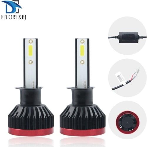 Effort&BJ K1 Auto Headlamp Bulb H4 H8 H9 H11 H1 H3 H7 9005 9006 9012 80W Car Styling 6000LM 6000K Car LED Headlight