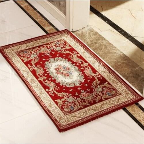 High-end luxury European-style carpet kitchen living room home floor mats porch floor mats home entrance rug chenille new mats