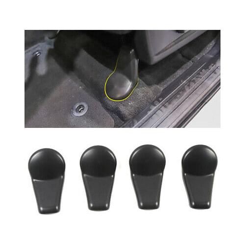 Black Car Seat Bracket Stand Protective Cover 4pcs For Toyota Tundra 2014-2020