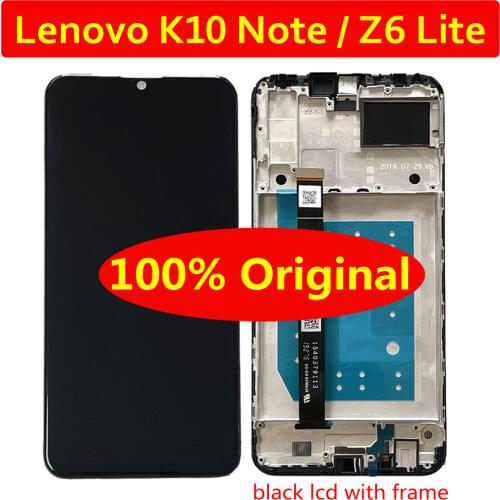 Original New LCD Display Touch Panel Screen Digitizer Assembly Sensor + Frame For Lenovo K10 Note L38111 Glass Pantalla