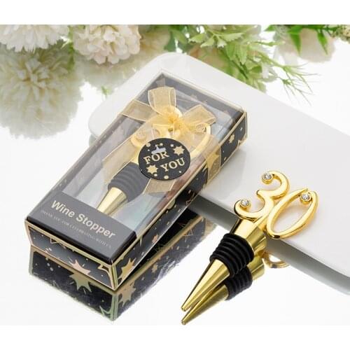 15Pcs 30th wedding celebration favor of 30th Bottle Wine Stopper Favors for Bridal shower Party Favors and 30th Bottle favors