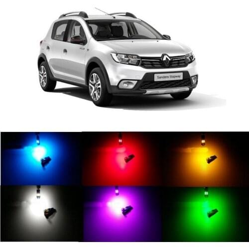 20pc/lot canbus t5 Dashboard LED Light Bulbs For renault sandero stepway twingo vel satis wind zoe talisman thalia trafic