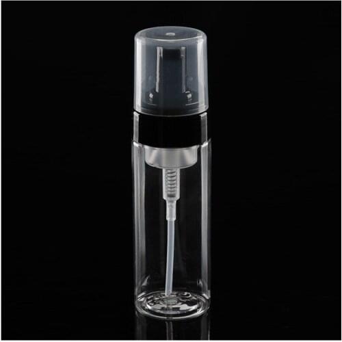 200 X100ml/120ml/150ml Empty PET Clear Plastic Cosmetic Foam Pump Bottles Airless Foamer Dispenser Bottle With Black&White Pump