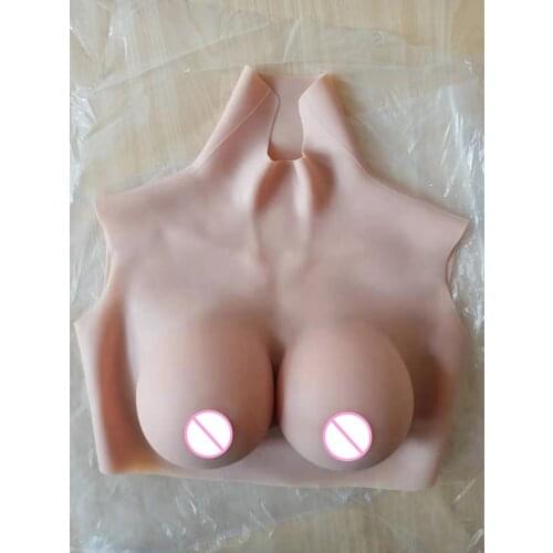 2G Upgrade BCD High Collar Neck Fake Artificial Boob Realistic Silicone Breast Forms Crossdresser Shemale Transgender Drag Queen