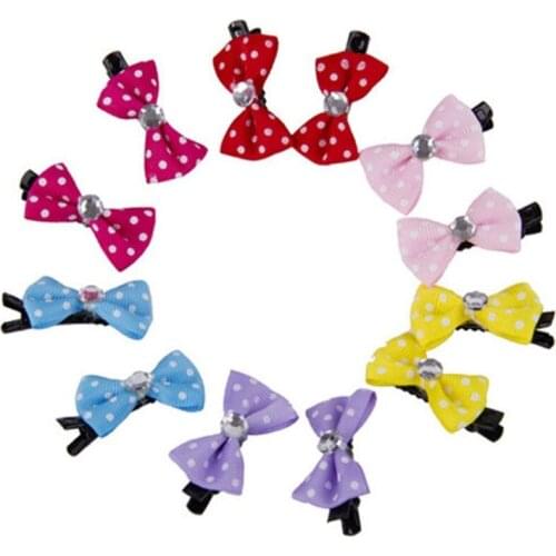 3Pcs Pet Dog Cat Hairpin Bows Hair Clips Colorful Lovely Mini Bow Pet Dog Long-haired Dog Hair Grooming Accessories Pet Supplies