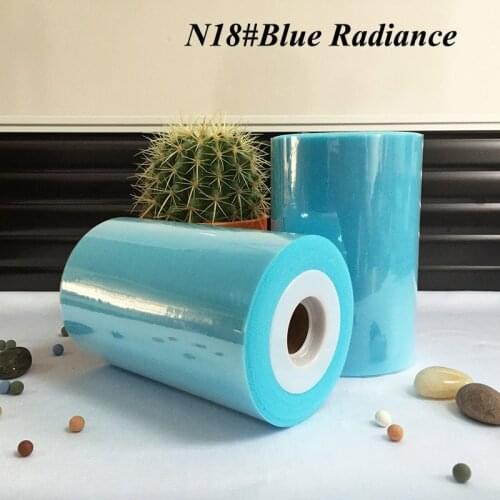 / 6 inch Tulle Rolls 15cm 100 yards Fabric Blue Radiance Color Tulle Spool