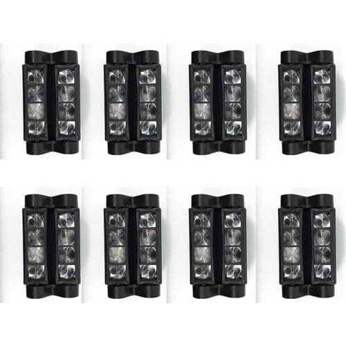 8pcs/lot super bright mini beam spider Light LED Spider 8x10W RGBW Beam show Lights Good Quality Fast Shipping