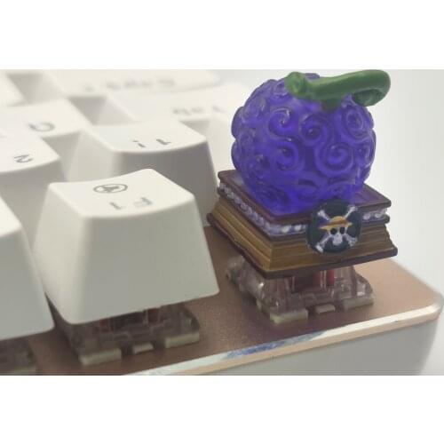 Anime Keycap For Mechanical Keyboard Keycap Purple Devil Fruit Resin Cherry mx Cartoon Personality Manual
