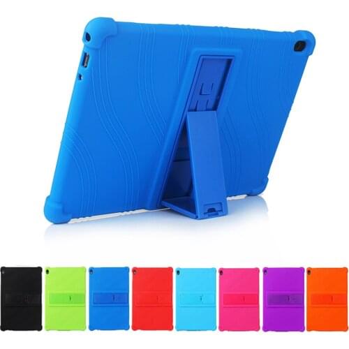 Case for Lenovo Tab M10 Plus 10.3 TB-X606 P11 Pro J706F M10 HD 2nd Gen P10 E10 10.1 M8 E8 8.0 Kids Case Silicone Stand Cover #S