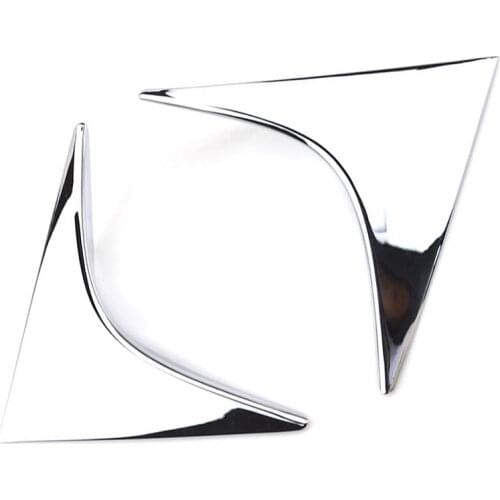 For Mazda Cx-5 Cx5 2012 2013 2014 2015 2016 Chrome Rear Window Spoiler Side Wing Triple-cornered Cover Trim Molding Garnish Deco