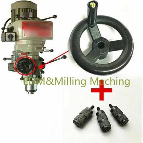 CNC Milling Machine B125+126 Fine Feed Plastic Hand Wheel & 3X Feed Reverse Knob B110+111 For BRIDGEPORT Mill Tool