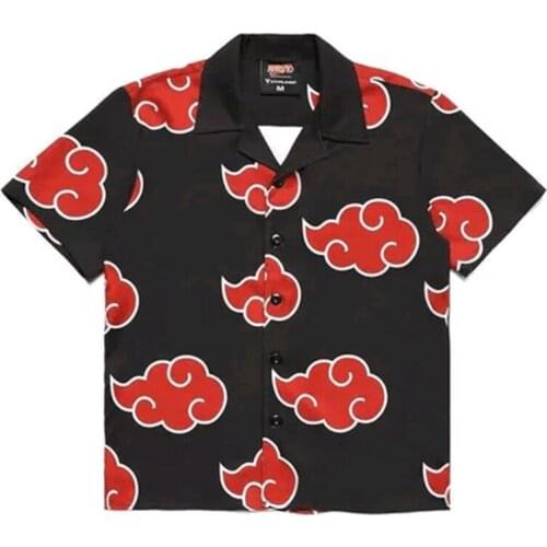 Anime Akatsuki Cosplay Shirt Men Women Casual 3D Printed Short Sleeve Shirts Top