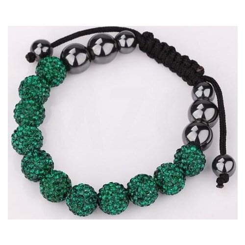 Gd3est 10mm CZ Disco Beads crystal Bracelet h0 Wholesale Free Shipping Rhinestone Jewelry