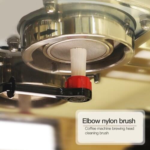 Coffee Machine Cleaning Brush Coffee Machine Brush with Spoon Coffee Grime Cleaning Tool