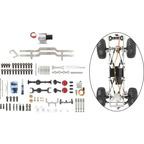1/16 RC Metal Chassis Kit for WPL CB05SJCJ CB05 Car Trucks Upgrade Parts