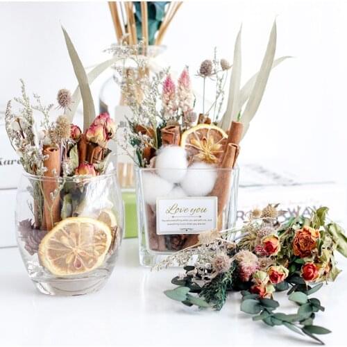 Real Dried Flower DIY Candle Accessories Natural Dried Flowers for Candle Making Home Decoration Eucalyptus Rose