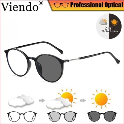 Retro Photochromic Anti Blue Ray Eyeglasses Women Men Elastic TR90 Glasses Frame Blue Light Blocking Computer Glasses Anti UV400