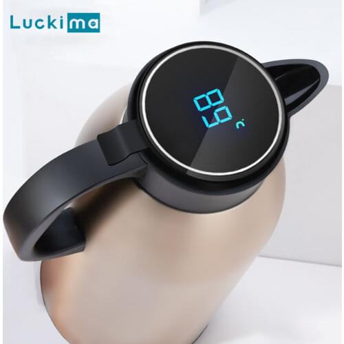 Smart Touch Thermos Bottle High Capacity Digital Display Keep Warm Kettle Stainless Steel Insulated Cup Vacuum Bottle Hot Sale