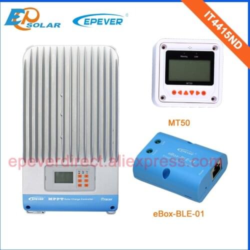 12V/24V MPPT EP series Max 48V 2400W solar panels application,IT4415ND 45A solar controller bluetooth and MT50 Free Shipping