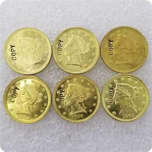 USA (1840-1865)-P,C,D,S $2.50 LIBERTY QUARTER EAGLE GOLD COINS