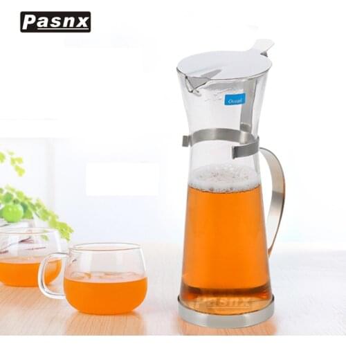 Glass large capacity cold water pot cool water pot cool water cup flower pot high temperature resistant lemon