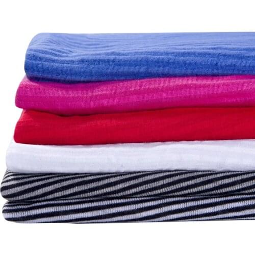 Xintianji Free Shipping Cotton Fabric Knit For Sewing Casual Loose Woman Dress Fabrics 50*160cm/Piece A0042