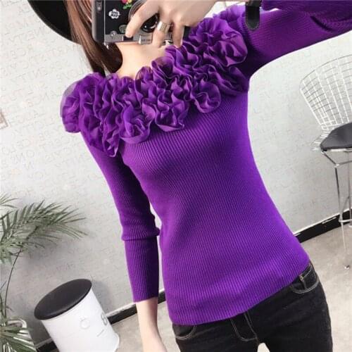 Women Sweaters And Pullovers New Thin Feminino Poncho Blusas De Inverno Feminina Free Shipping 2020 Knit Sweater Lotus Wood Ear