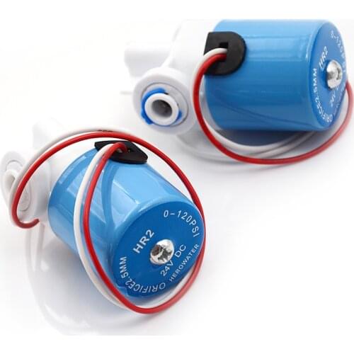 1PC New G1/4" solenoid valve Plastic valve Normally Closed 2-Way valve 0-120PSI 24VDC