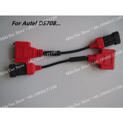 100% Original for Autel Maxisys DS708 for FIAT -3 Adaptor Connector OBD OBDII