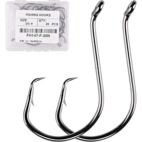20pcs/box Octopus Sport Circle Fishing Hook Carp Fishhook Jig Big Barbed Sea Fishhooks High Carbon Steel Fishing Hooks 6#-7/0