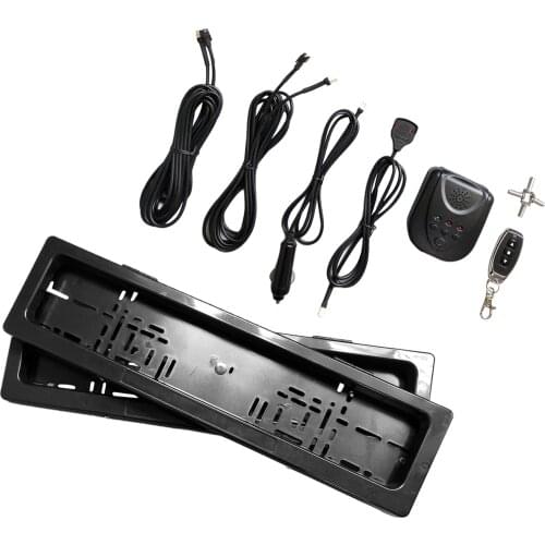 2x Front Rear Car Number Plate Holder Blinds Remote Control License Plate Frame, for Vehicles Car Truck Easy to Install