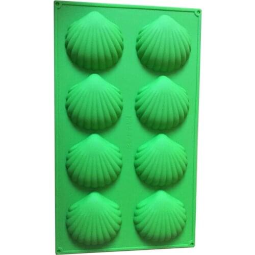 8 Cavity Shell shape Silicone Cake Mold Baking DIY Chocolate Mold Cake Decoration Mold Cake Decorating Tools