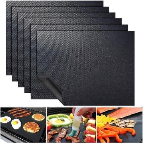 Non-Stick BBQ Grill Mat Reusable Liners Oven Grill Foil Barbecue Liner Mat Bbq Tools Summer Bbq Accessories
