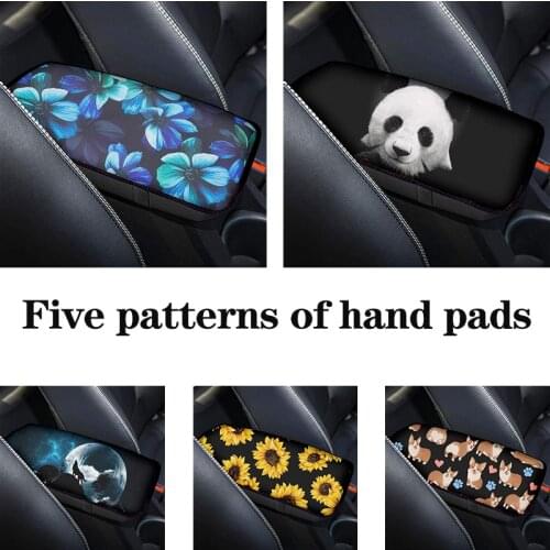 Aoyuelang printing car armrest cushion cover, central console box pad, universal fit interior accessories, keep your vehicle
