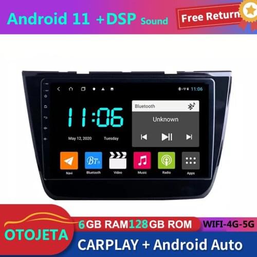 For MG Zs 2018 2019 Car Radio Stereo GPS Navigator 6GB Ram 128GB Rom Autoradio 2Din Android 11 Bluetooth Multimedia Playe