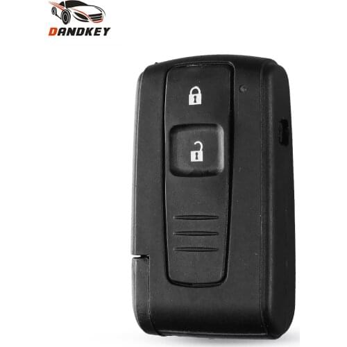 DANDKEY 2 Buttons Smart REMOTE KEY CASE SHELL For Toyota PRIUS 2004-2009 COROLLA VERSO Camry With TOY43 BLADE Fob Replacement