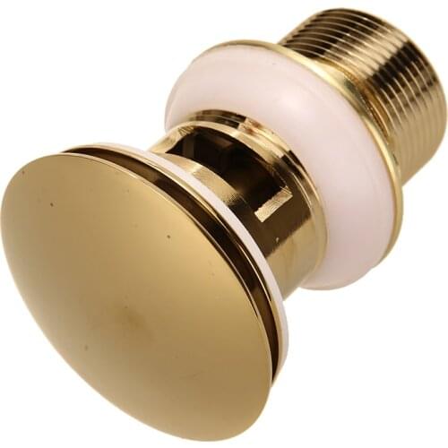 Black/Gold Bathroom Basin Sink Drain Filter With Overflow Brass Drain Stopper Plug Bathroom Hotel Accessories